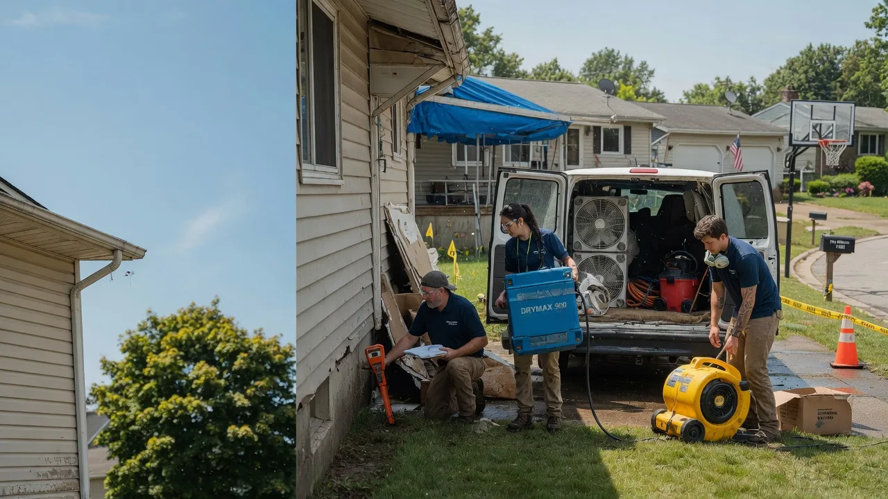 Ceiling Leak Cleanup in New Liberty, IA near me
